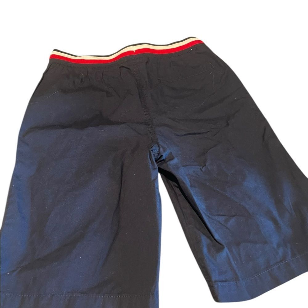 Tommy Hilfiger size Navy Casual Drawstring Shorts with Red-White-Black Waistband - Picture 2 of 2